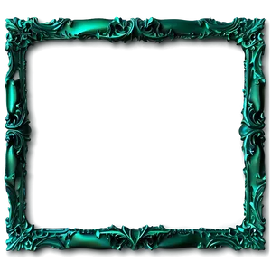 Emerald Green Frame PNG 40