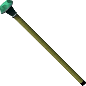 Emerald Tipped Spear3 D Render PNG image