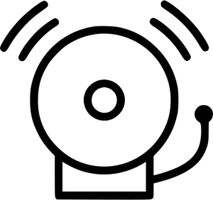 Emergency Alarm Bell Icon PNG