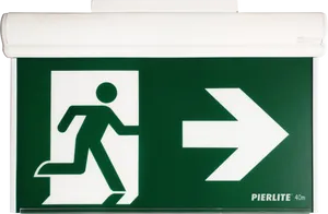 Emergency Exit Sign Illuminated