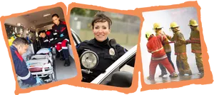 Emergency_ Services_ Collage PNG image