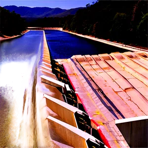 Emergency Spillway Action Dam PNG 14