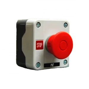 Emergency Stop Button Industrial Safety PNG