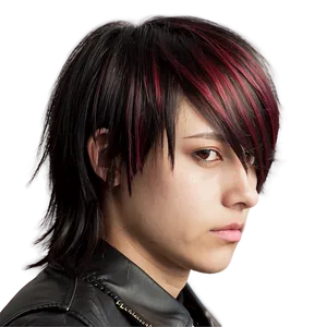 Emo Hair Undercut Style PNG Bdj91 PNG
