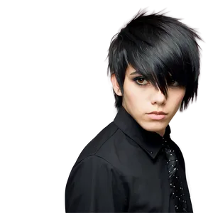 Emo Hair Undercut Style PNG Hsa