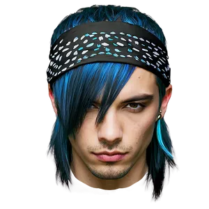 Emo Hair With Bandana PNG Hei75 PNG
