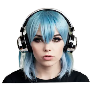 Emo Hair With Earmuffs Png 05252024 PNG image