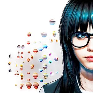 Emo Hair With Glasses Png Uxr PNG image