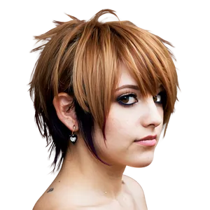 Emo Hair With Piercings PNG Lsx
