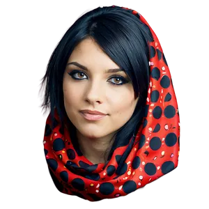 Emo Hair With Scarf Accessory Png Blu PNG image