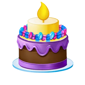 Emoji Birthday Cake PNG 06262024