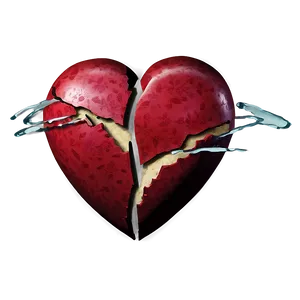 Emoji Broken Hearted PNG 06122024