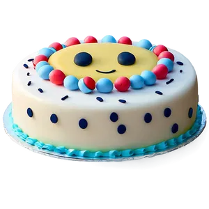 Emoji Cake Design PNG Mdm31