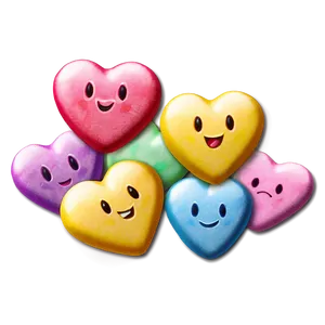 Emoji Conversation Hearts PNG 92