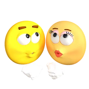 Emoji Couple Expression3 D