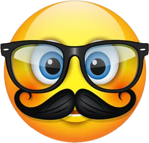 Emojiwith Mustacheand Glasses