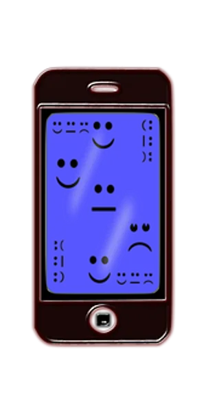 Emoticon Display Smartphone PNG image