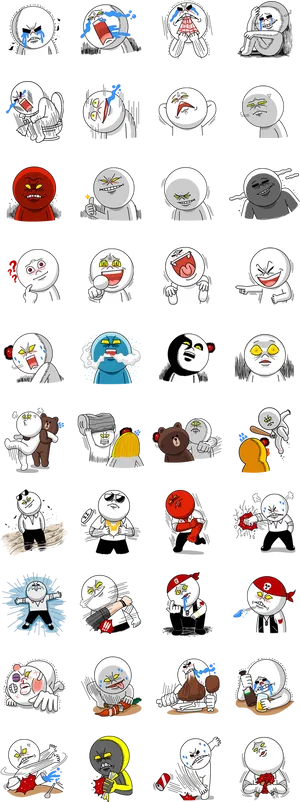 Emotion_ Egg_ Character_ Stickers PNG image