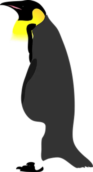 Emperor Penguin Silhouette