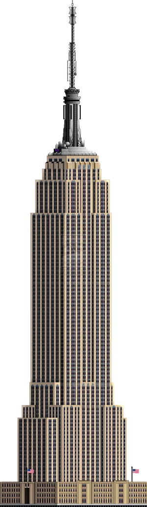 Empire State Building Nighttime PNG image
