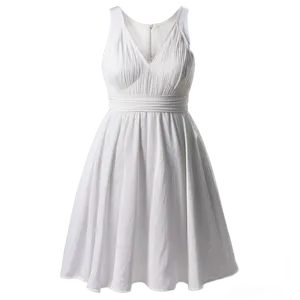 Empire Waist White Dress PNG 06212024 PNG