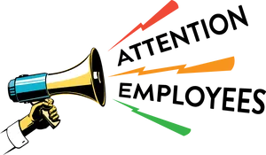 Employee Announcement Megaphone PNG image