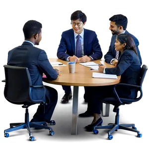 Employee In Office Meeting Png Pws53 PNG image