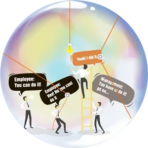 Employee Motivationand Achievement Illustration PNG