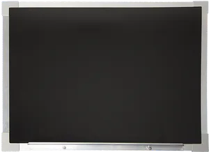 Empty_ Blackboard_with_ Wooden_ Frame PNG image