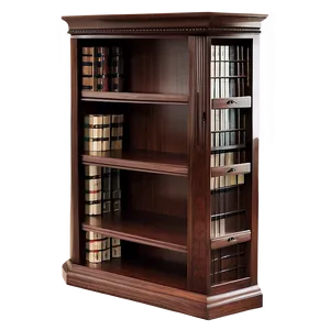 Empty Bookcase Design Png Vof PNG image