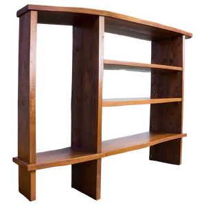 Empty Bookshelf A PNG image