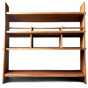 Empty Bookshelf Arrangement PNG 30 PNG