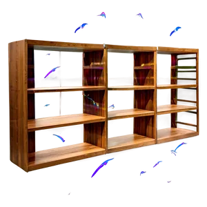Empty Bookshelf For Decoration PNG 06272024 PNG