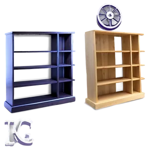 Empty Bookshelf For Living Room PNG 1 PNG