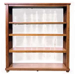 Empty Bookshelf For Study PNG Yte