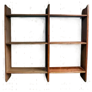 Empty Bookshelf In Room PNG 06272024