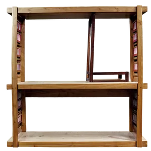 Empty Bookshelf In Room PNG Iqh