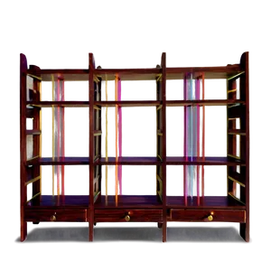 Empty Bookshelf Silhouette PNG 06272024