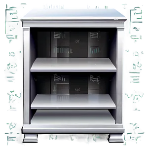 Empty Bookshelf Vector PNG Cji16 PNG