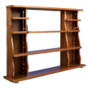 Empty Bookshelf With Brackets PNG Ujo89 PNG