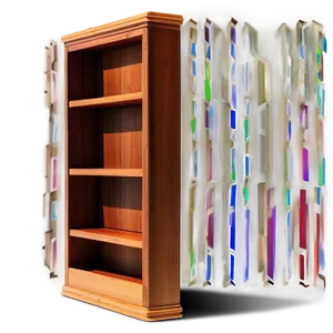 Empty Bookshelf With Cubbies PNG 88