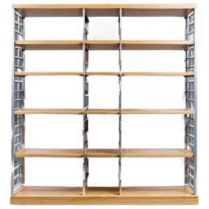 Empty Bookshelf With Cubbies PNG Obt PNG