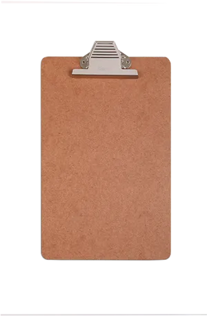 Empty Brown Clipboard PNG image