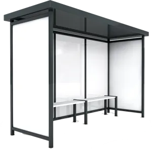 Empty Bus Shelter Advertisement PNG image