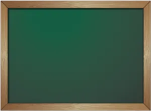 Empty Chalkboardwith Wooden Frame PNG image