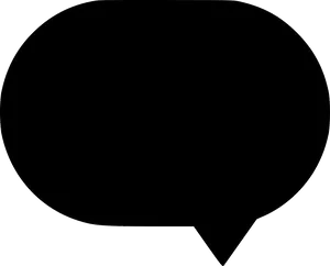 Empty Chat Bubble Outline PNG
