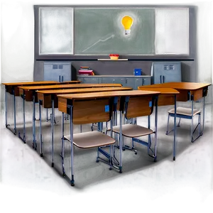 Empty Classroom PNG 05232024