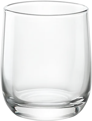 Empty Clear Water Glass PNG image