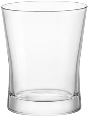 Empty Clear Water Glass PNG image