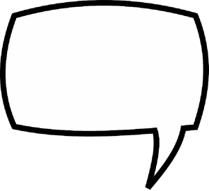 Empty Comic Speech Bubble PNG image